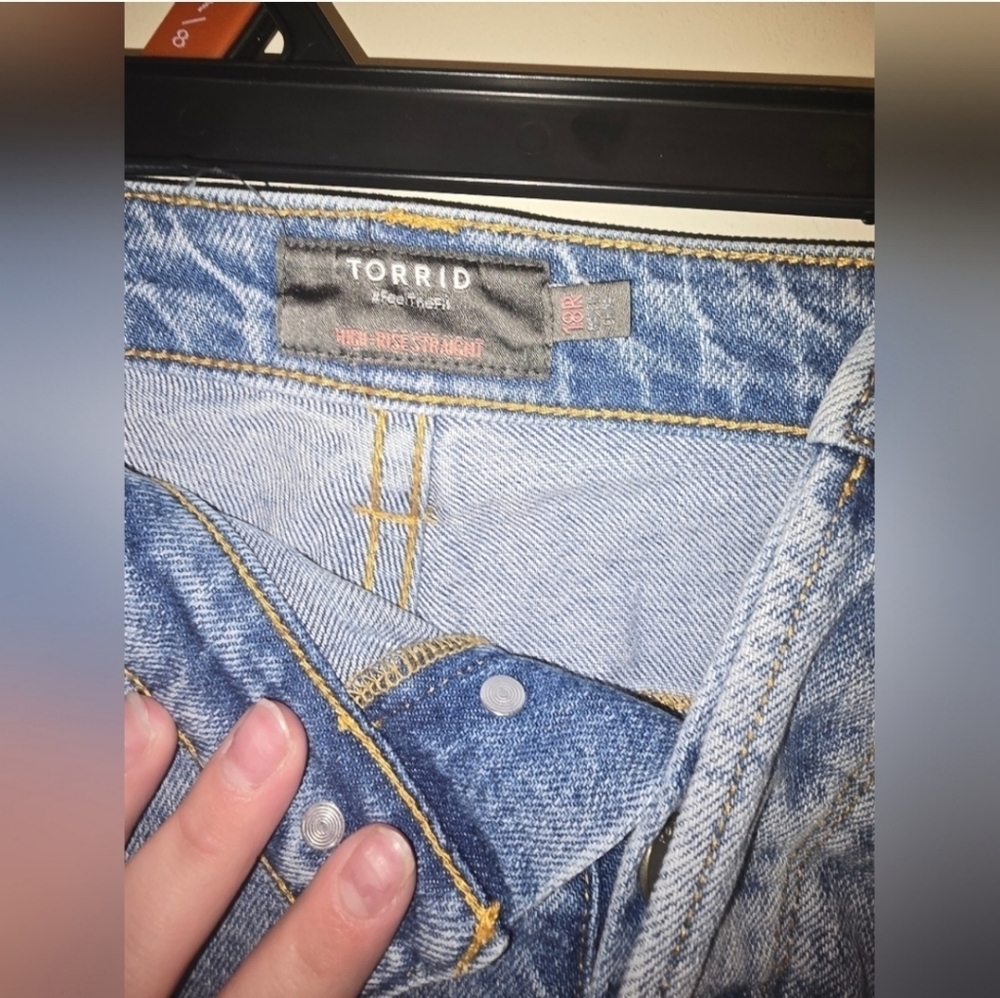Nwot Torrid 18R Mid-Rise Sequin Backed Jean - Picture 4 of 4